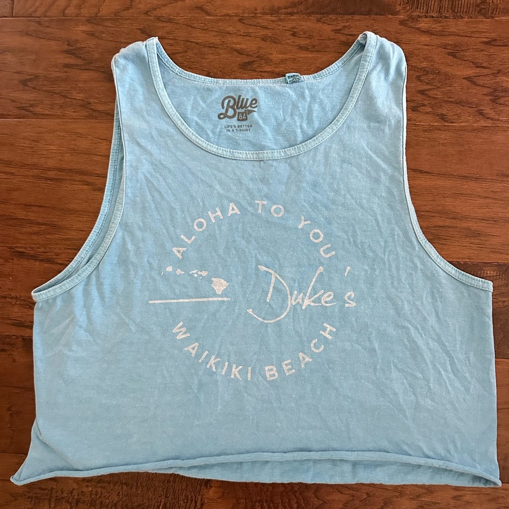 Women's Light Blue Duke's Waikiki Beach Tank Top